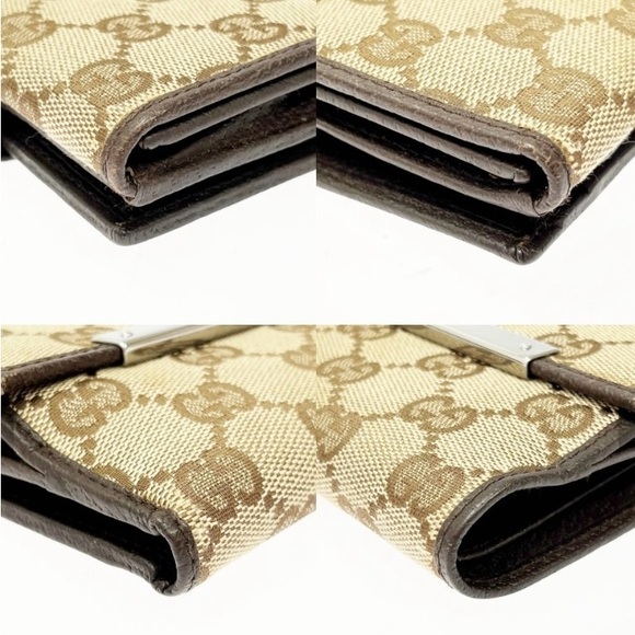 Gucci GG Monogram Brown Bi-fold Wallet - Picture 4 of 9